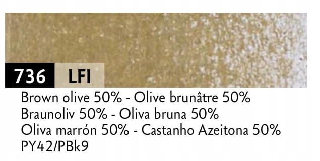 Caran D'ache Luminance 6901 spalva "olive Brown 50%"
