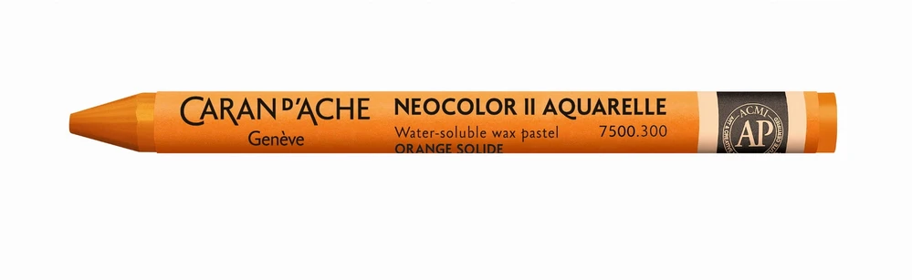 Caran D'ache Neocolor Ii akvarelinė kreidelė, 300 Fast Oranžinis