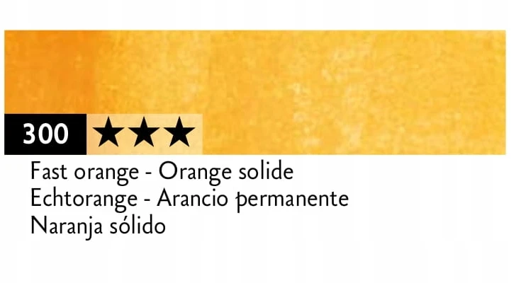 Caran D'ache Neocolor Ii akvarelinė kreidelė, 300 Fast Oranžinis