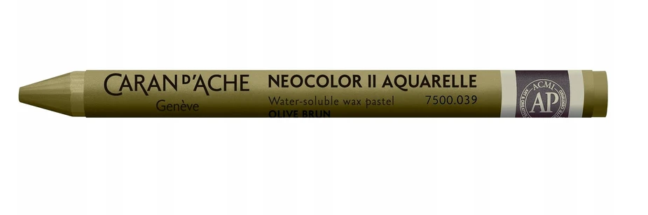 Caran D'ache Neocolor Ii akvarelinė kreidelė 039 Olive Brown