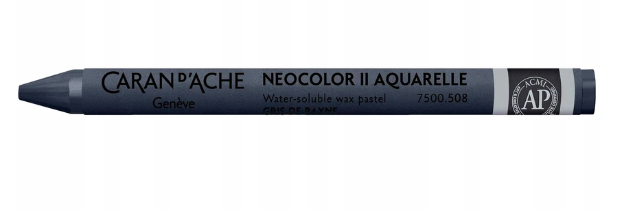 Caran D'ache Neocolor Ii akvareliniai kreideliai, 508 Paynes Pilkas