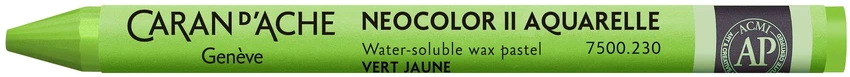 Caran D'ache Neocolor Ii akvareliniai kreideliai 230 Geltona Žalias