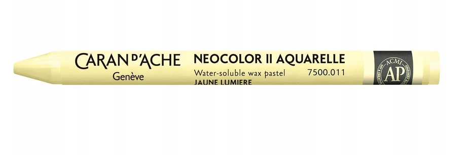 Caran D'ache Neocolor Ii akvareliniai kreideliai 011 Blyškiai geltoni