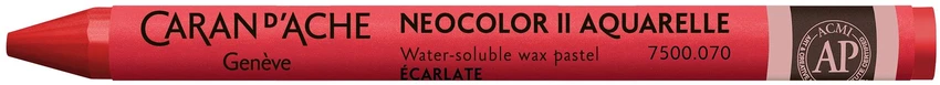 Caran D'ache Neocolor Ii akvareliniai pieštukai 070 Scarlet