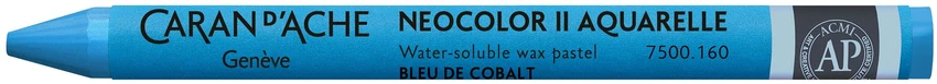 Caran D'ache Neocolor Ii akvareliniai pieštukai 160 Kobalto mėlyna