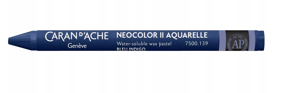 Caran D'ache Neocolor Ii akvareliniai pieštukai 139 Indigo Mėlyna