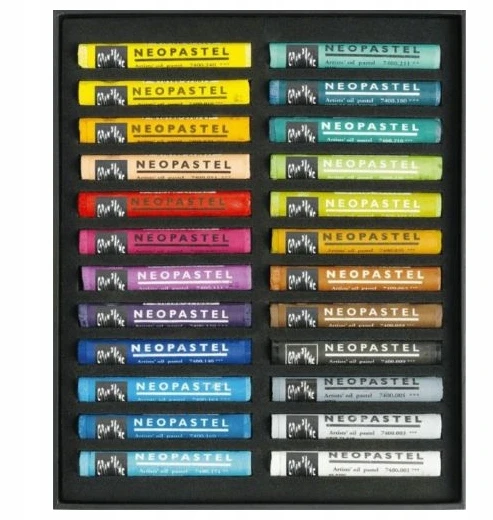 Caran D'ache Neopastel aliejiniai pasteliai, 24 spalvos