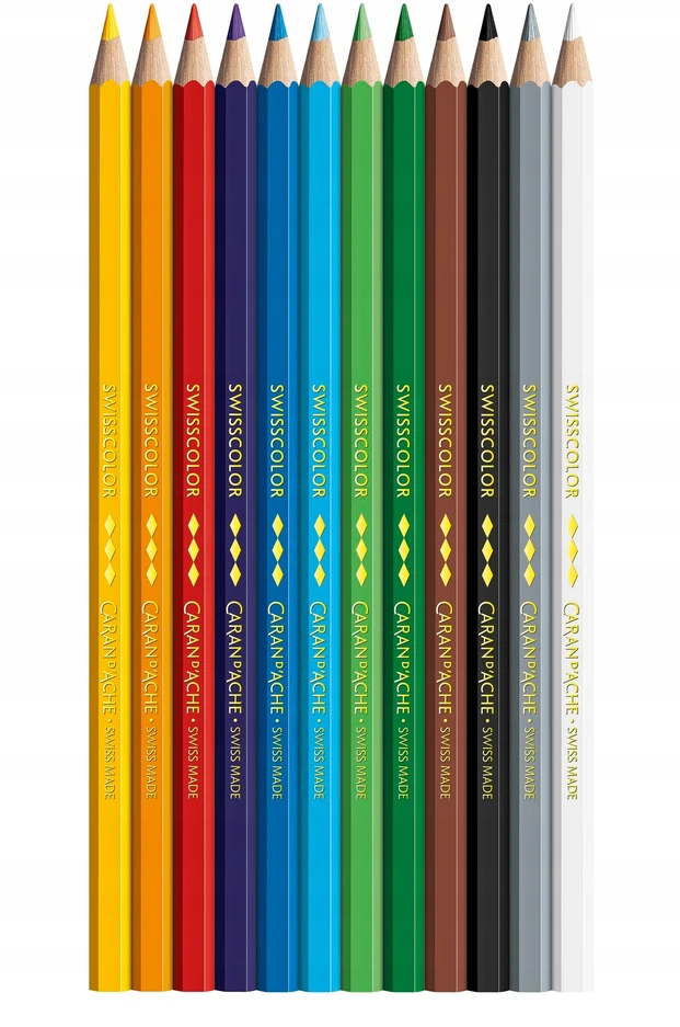 Caran Dache Swisscolor kreidelės 12 spalvų - Carandache