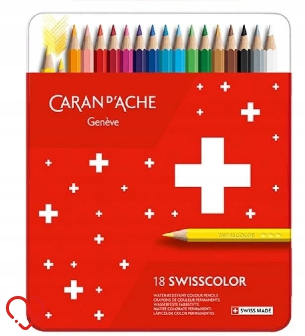 Caran Dache Swisscolor pieštukai 18 spalvų - Carandache
