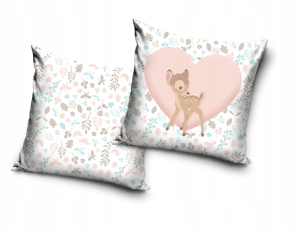 Carbotex JELONEK BAMBI POSZEWKA NA PODUSZKĘ JAŚKA 40x40 DZIECIĘCA DISNEY DLA DZIECKA