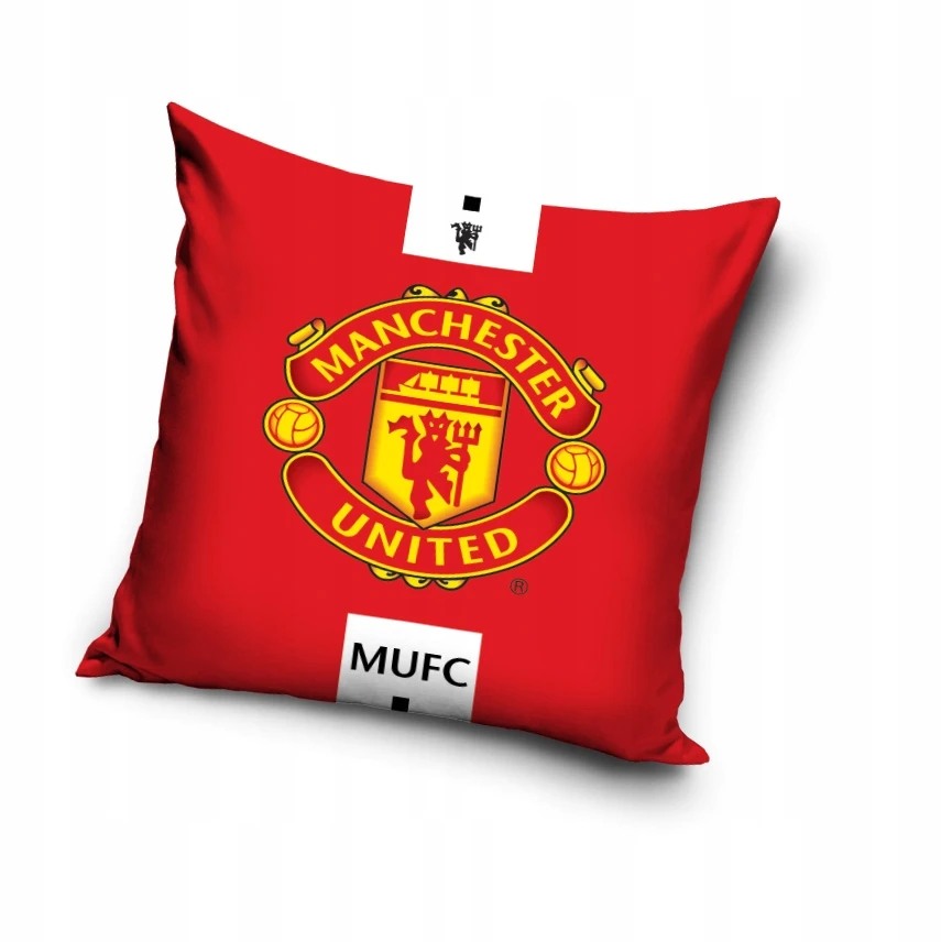 Carbotex PAGALVIŲ UŽVALGAS pliušinė dekoratyvinė pagalvė MANCHESTER UNITED 40x40 cm VELVET