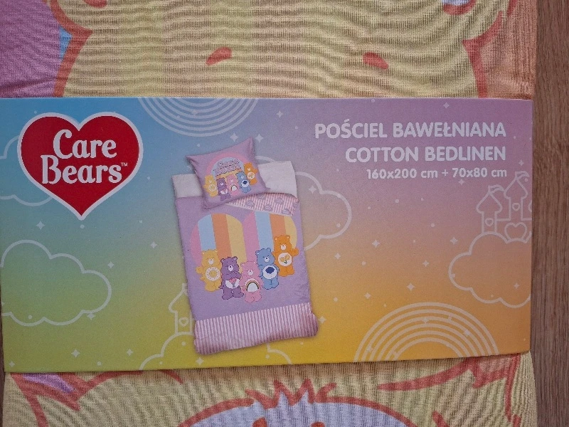 Carbotex Patalynės komplektas "care Bears" 160x200 cm, 100% medvilnė
