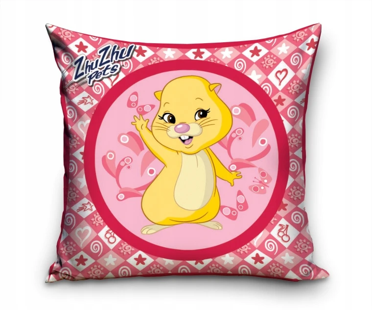 Carbotex Užvalkalas 40x40 cm ZhuZhu Zhu Zhu-Zhu 100% medvilnė na poduszkę jaśka