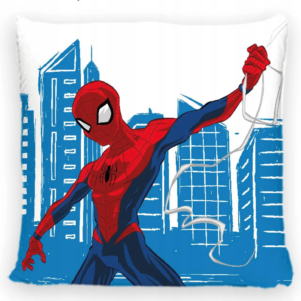 Carbotex Užvalkalas 40x40 dekoracyjna MIĘKKI VELVET dla dziecka Superbohater Spiderman