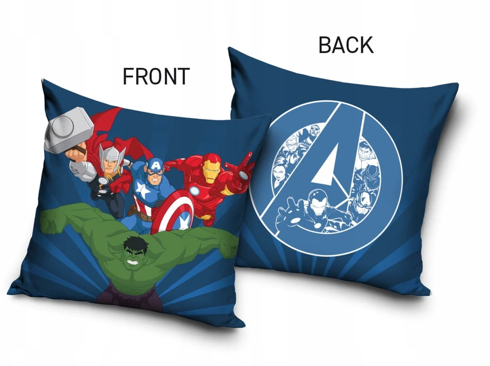 Carbotex Užvalkalas na poduszkę velvet welurowa jaśka jasiek Avengers 40x40