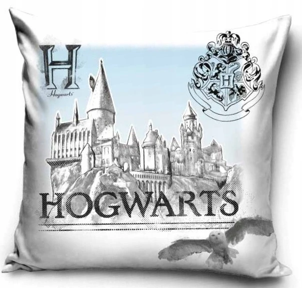 Carbotex Užvalkalas na poduszki Harry Potter Hogwart velvet welur 40 x 40 cm