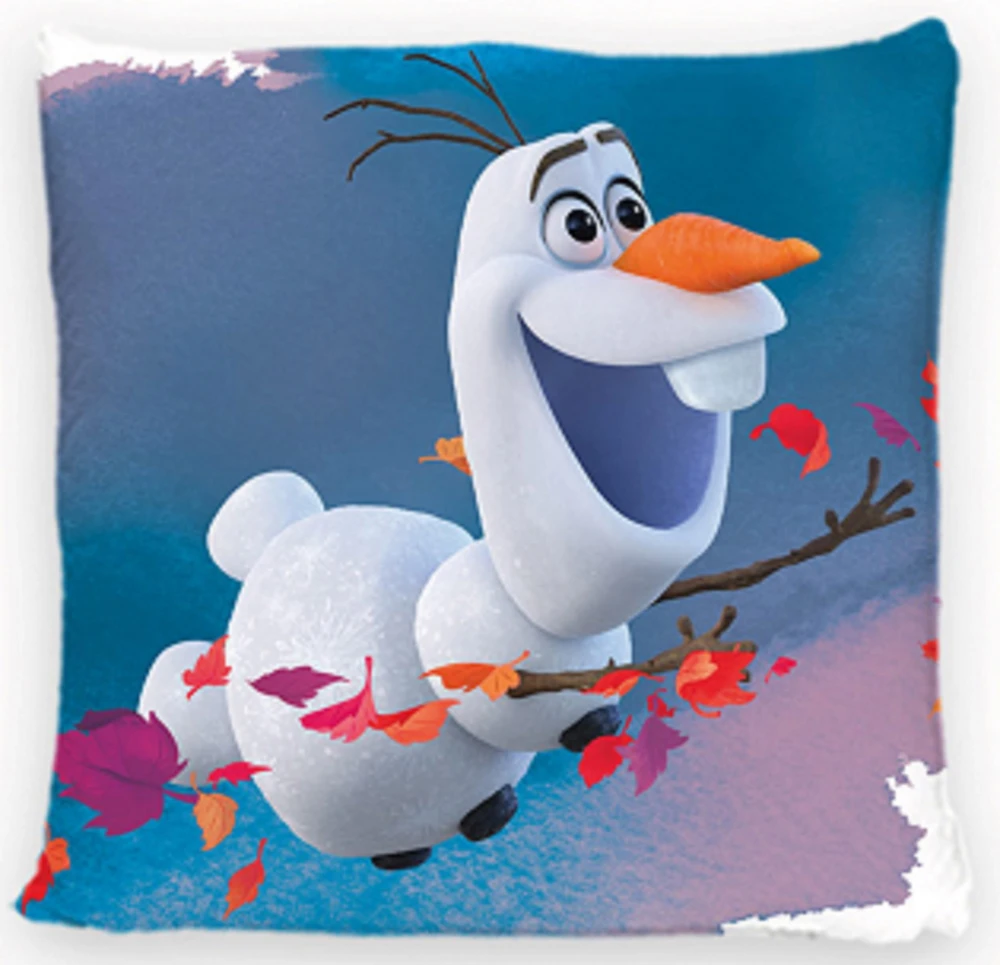 Carbotex Užvalkalas velvetowa 40x40 kraina lodu Frozen Anna Elza Olaf dvipusė