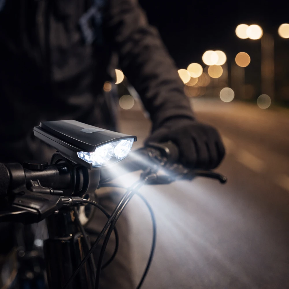 Carcommerce USB Super LED priekinis dviračio žibintas, atsparus vandeniui, galingas dviračiui
