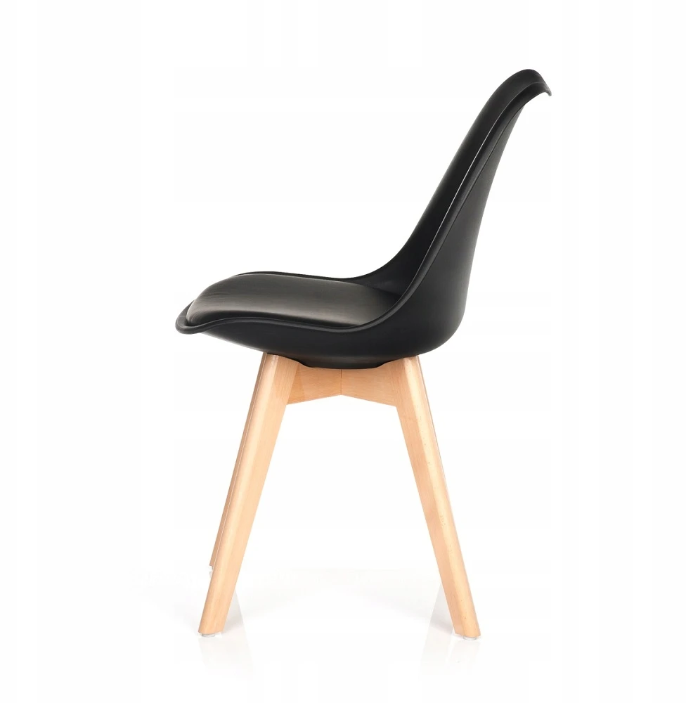 Care Life MILANO DESIGN DSW Juodas KĖDĖ, apmušta valgomajam, virtuvei, svetainei
