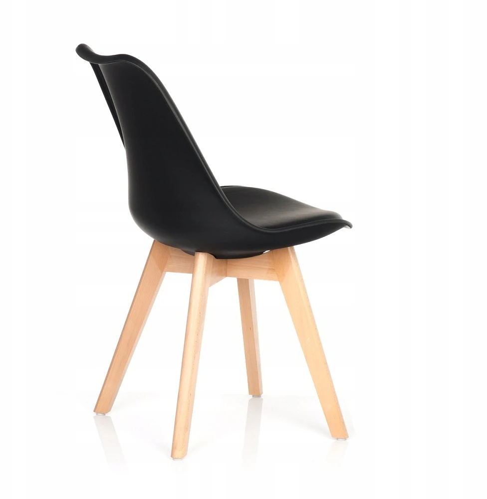 Care Life MILANO DESIGN DSW Juodas KĖDĖ, apmušta valgomajam, virtuvei, svetainei
