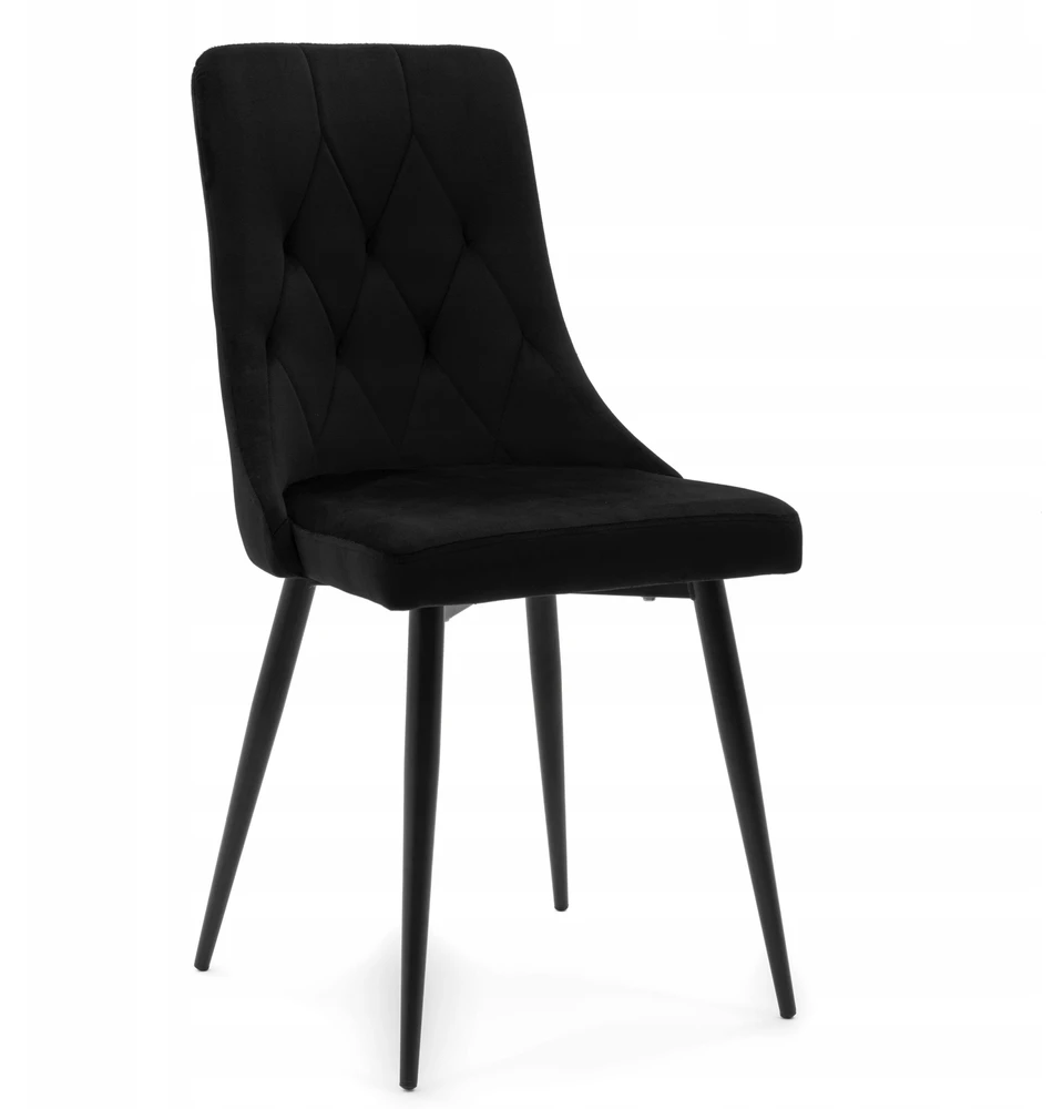 Home Design CAREN Juodas VELVET MINŠTA KĖDĖ