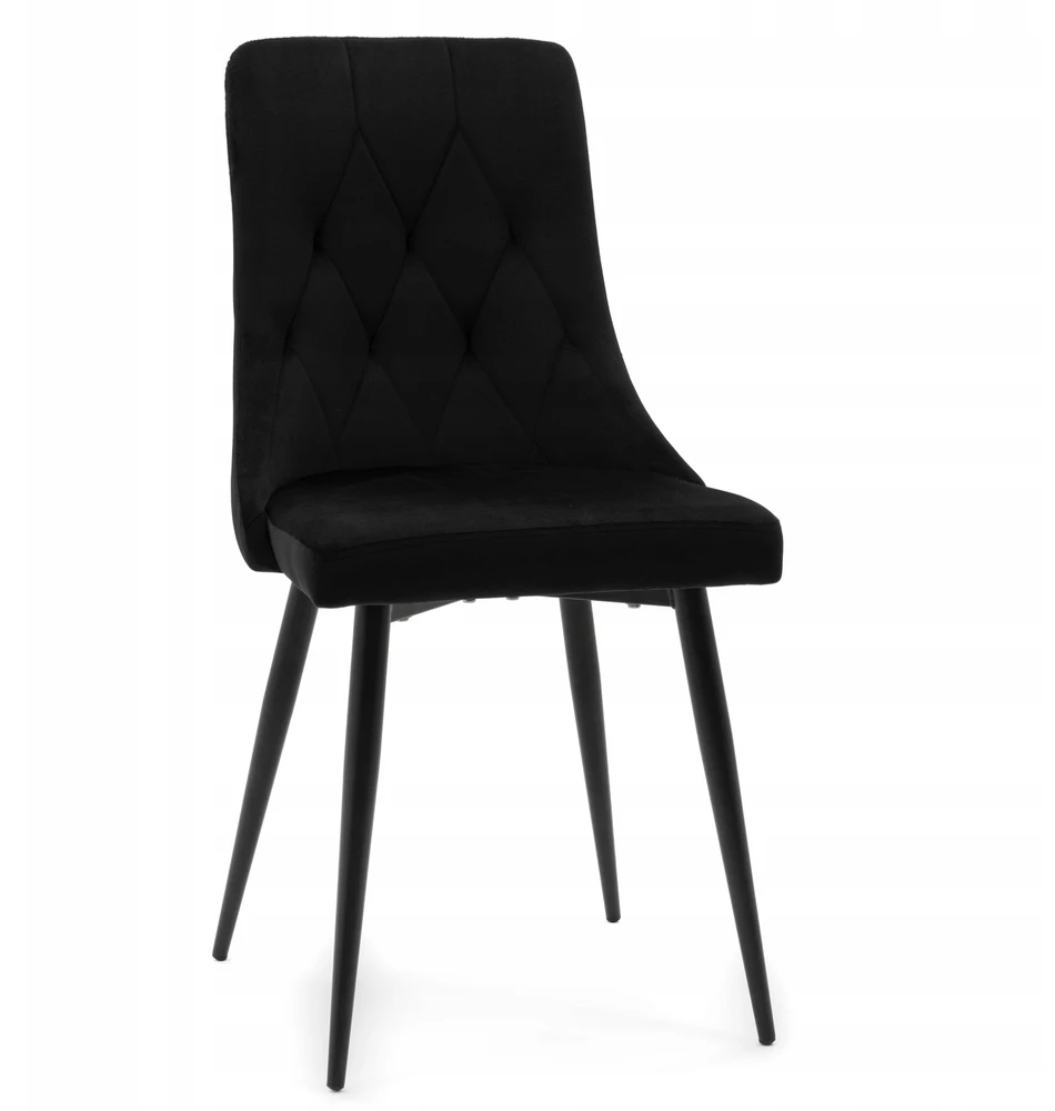 Home Design CAREN Juodas VELVET MINŠTA KĖDĖ
