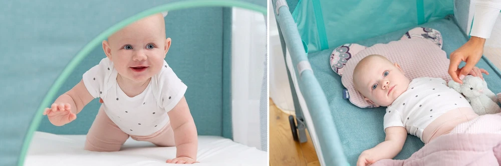 Kelioninė lovelė CARETERO Basic Plus grafito spalvos