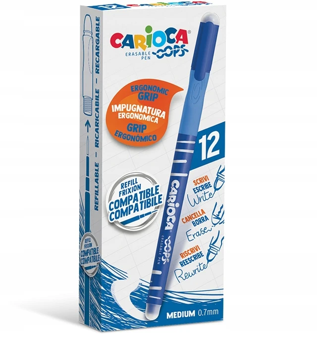 Carioca Gelinis rašiklis su trintuku Oops, 1vnt.