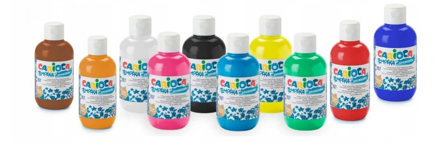 Carioca geltoni temperiniai dažai, 500ml