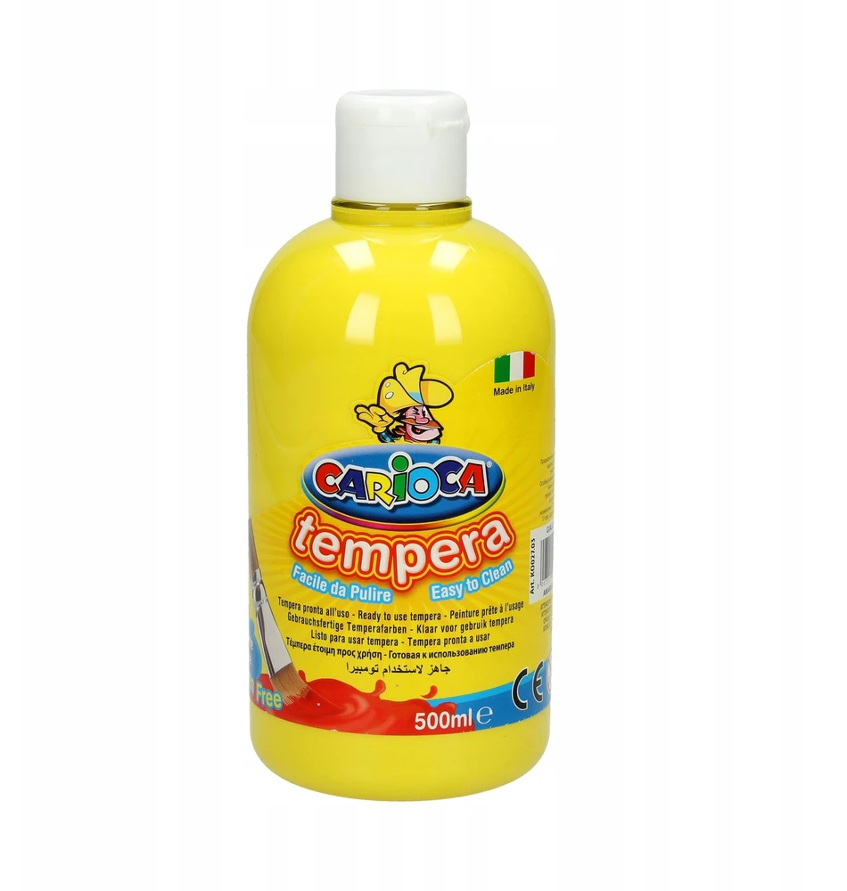 Carioca geltoni temperiniai dažai, 500ml