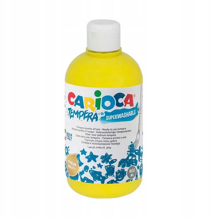 Carioca geltoni temperiniai dažai, 500ml