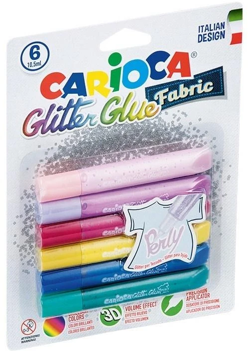 Carioca Perliniai Dažai Audiniams, 6 Spalvos