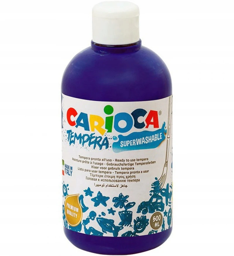 Carioca Tampuotos Dažai 500ml, Tamsiai Mėlyni
