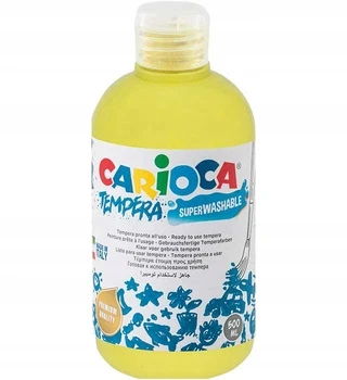Carioca Tempera Dažai 500ml Citrininiai Geltoni