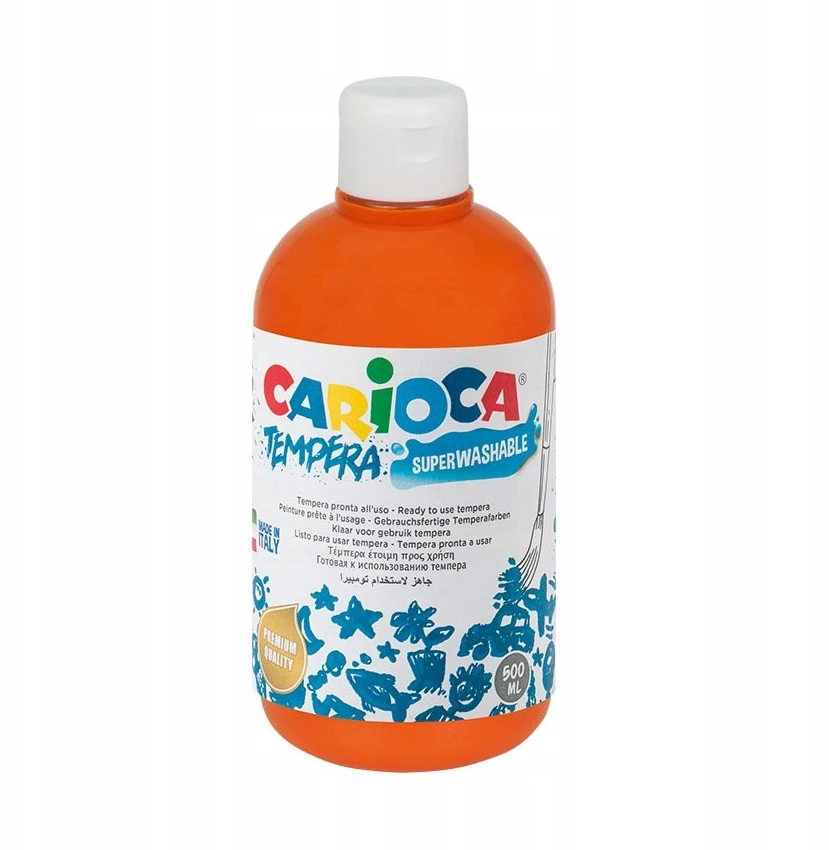 Carioca tempera dažai, 500ml, oranžiniai