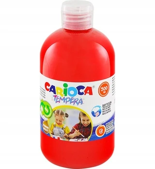 Carioca Tempera dažai 500ml, raudoni