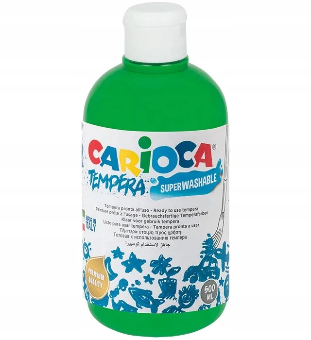 Carioca tempera dažai 500ml, žali