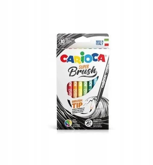 Carioca teptukiniai markeriai, 10 spalvų