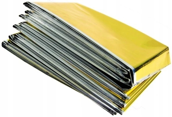 Carmotion Emergency blanket 160x210 cm, sidabrinis & auksinis