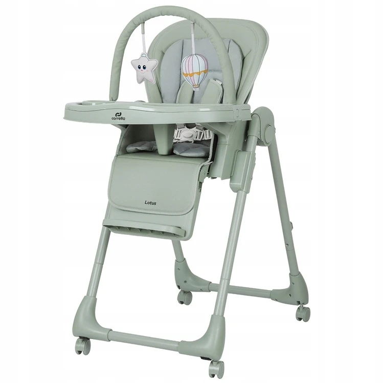 Carrello Lotus reguliuojama maitinimo kėdutė, 6 lygiai, 3in1, iki 15 kg
