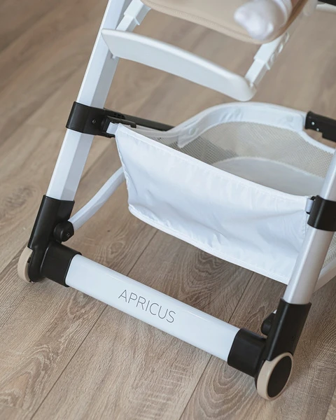 Carrello SUlenkiama MAITINIMO KĖDĖ VAIKŲ SĖDYTEI, REGULIUOJAMAS DĖKLAS, RATAI