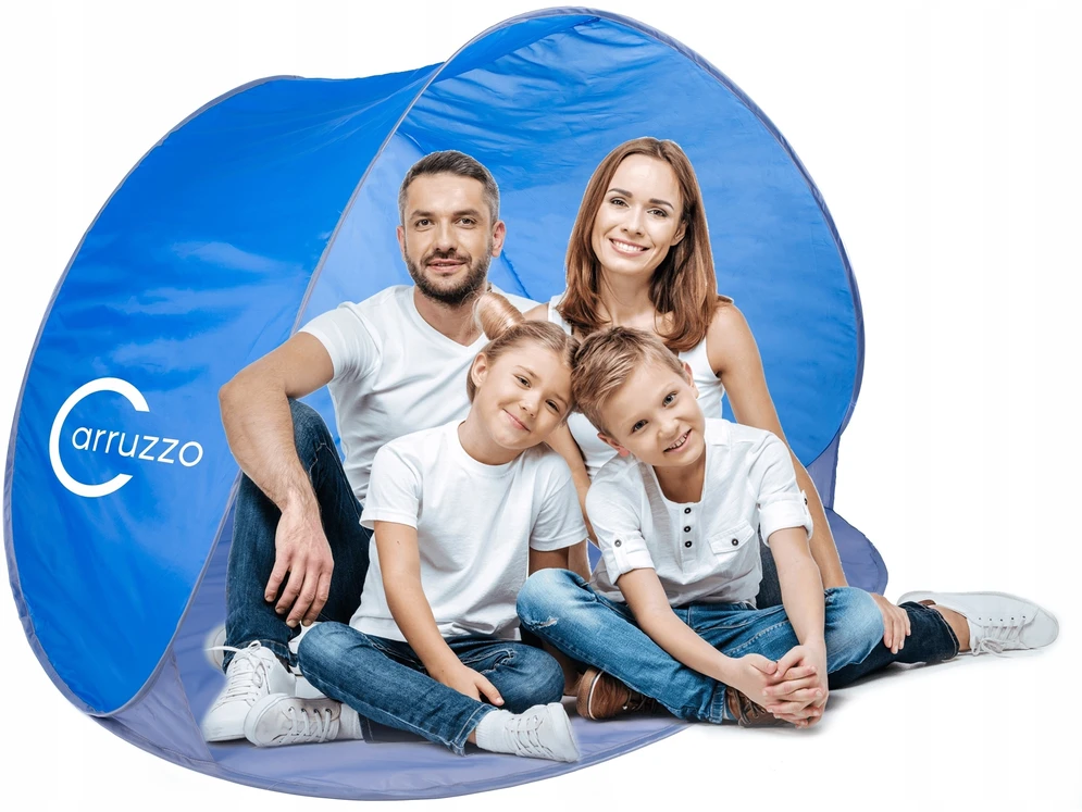 Carruzzo Carruzo Patogus paplūdimio palapinės automatinis sulankstomas ekrano maišelio dangtelis
