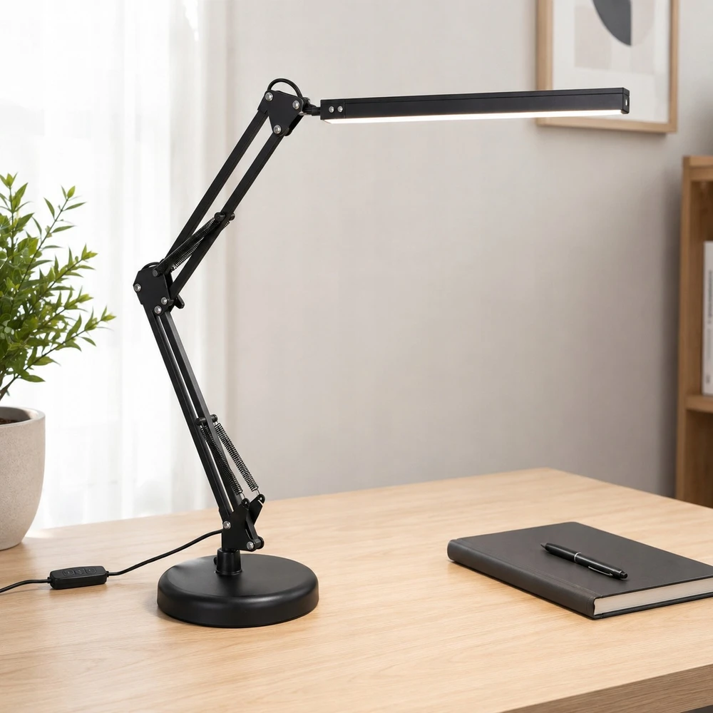 Carruzzo LAMPKA BIURKOWA LED USB NA KLIPS REGULOWANA ŚCIEMNIANA 3 BARWY ŚWIATŁA