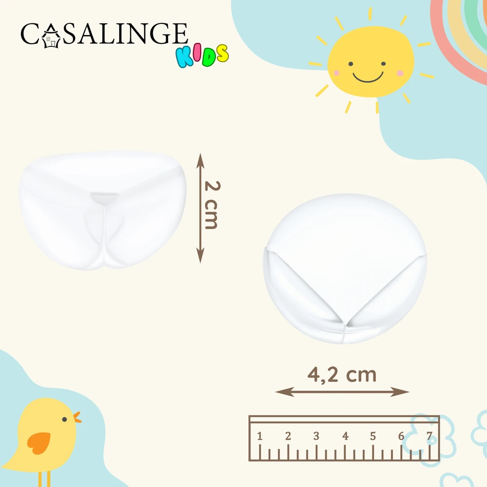 Casalinge Baldų stalo kampų apsauga, bespalvė, spintelių briaunos, kraštų apsauga 8