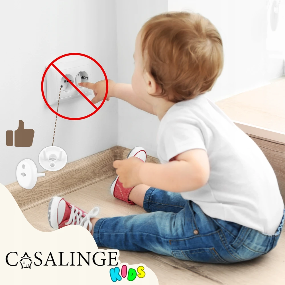 Casalinge Kištukinių lizdų apsaugos, kištukai 12+3, rakteliai, kištukai su kaiščiu