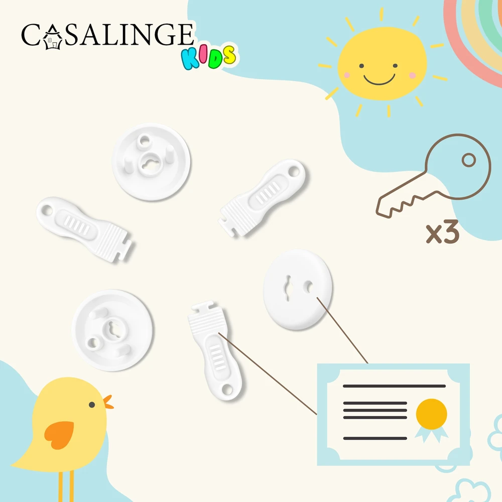 Casalinge Kištukinių lizdų apsaugos, kištukai 12+3, rakteliai, kištukai su kaiščiu