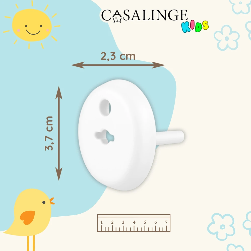 Casalinge Kištukinių lizdų apsaugos, kištukai 12+3, rakteliai, kištukai su kaiščiu