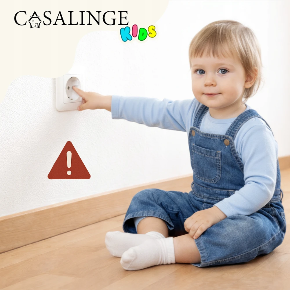 Casalinge Kištukinių lizdų apsaugos, kištukai 12+3, rakteliai, kištukai su kaiščiu