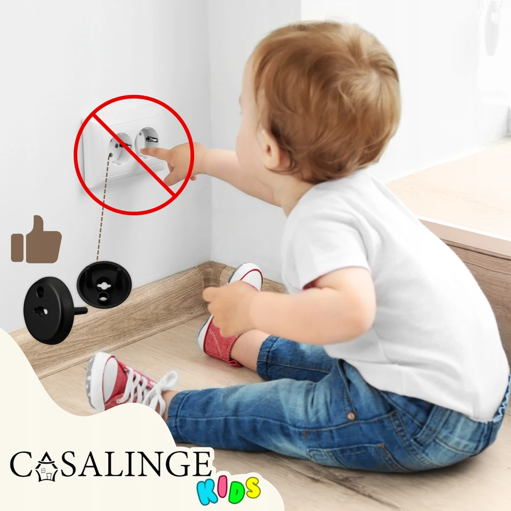 Casalinge Kištukinių lizdų apsaugos, kištukai 12+3, rakteliai, kištukai su kaiščiu