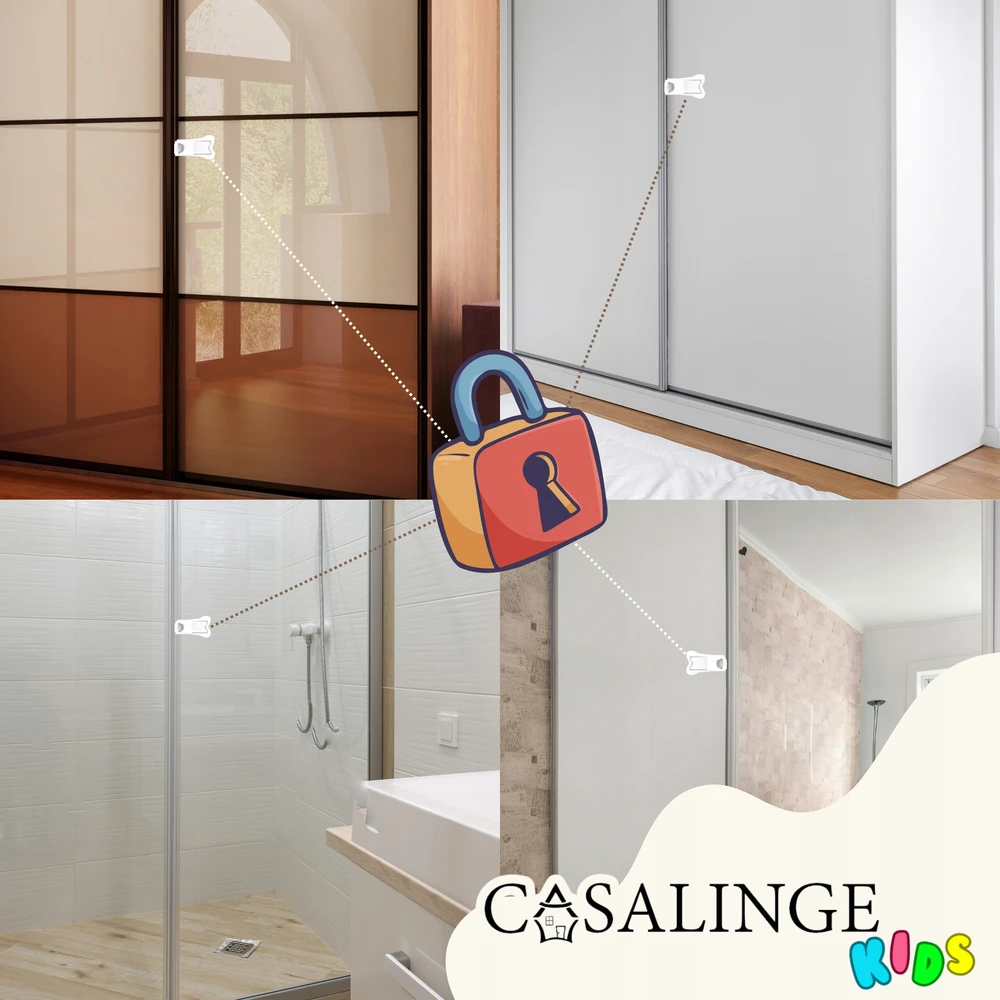 Casalinge Spynelė stumdomoms durims Spinta Apsauga Spinta Apsauga 2 vnt